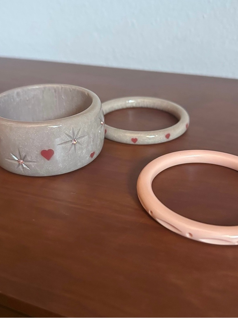 Splendette Heart Accent Bangles